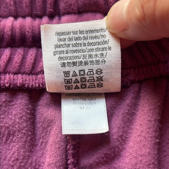 PINK Victoria's Secret Burgundy Velour Track Pants - Picture 7 of 13